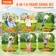 preview thumbnail 18 of 33, Swing Sets for Backyard, Toddler Swing Set Foldable Metal Stand, Easy to Assemble, Swingset Indoor/Outdoor