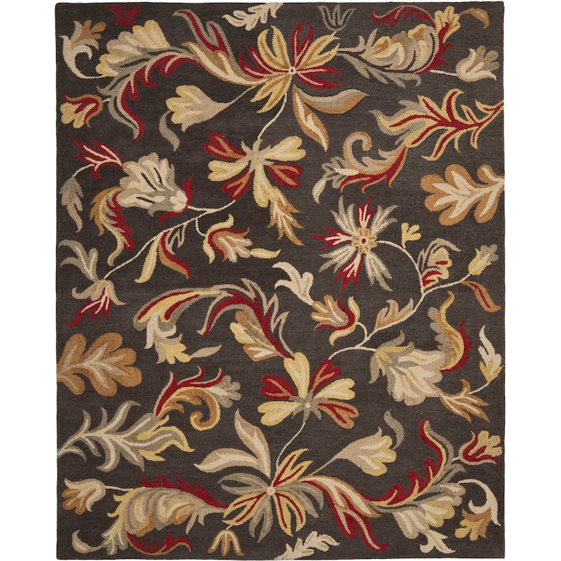SAFAVIEH Handmade Jardin Delfa Country Floral Wool Rug