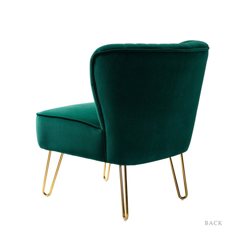 Barto Upholstered Side Chair with Tufted Back Set of 2 by HULALA HOME