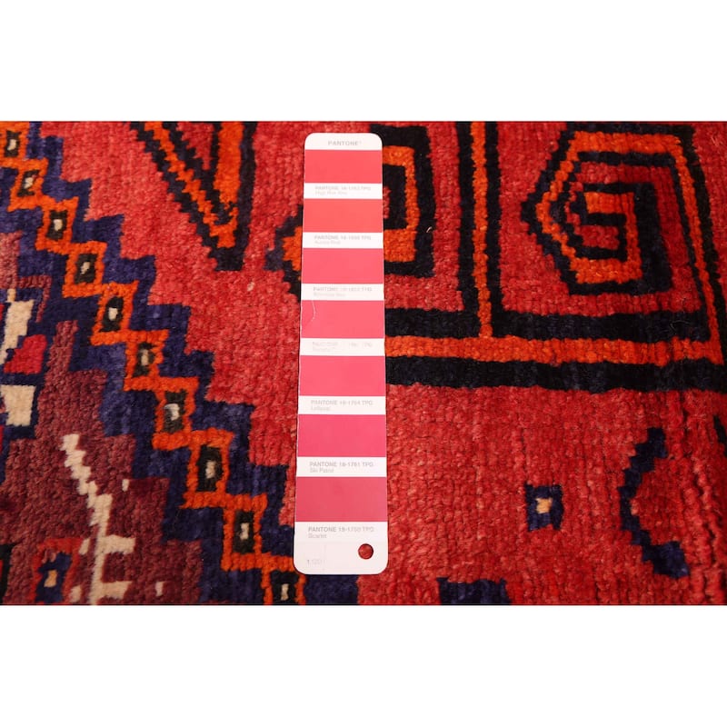 ECARPETGALLERY Hand-knotted Melis Vintage Red Wool Rug - 4'10 x 6'8