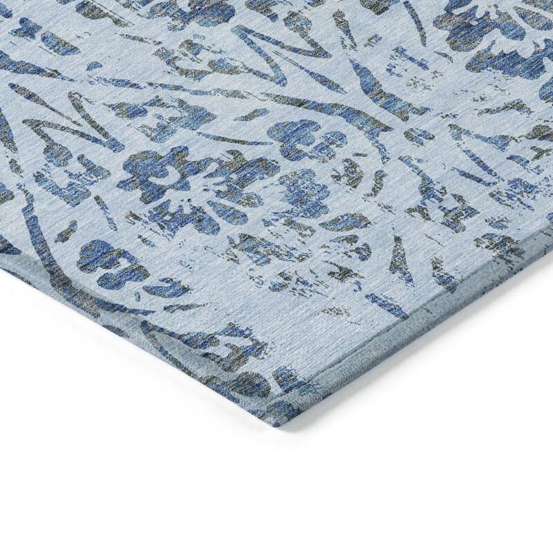 HomeRoots Floral Transitional Rectangle Outdoor Rug