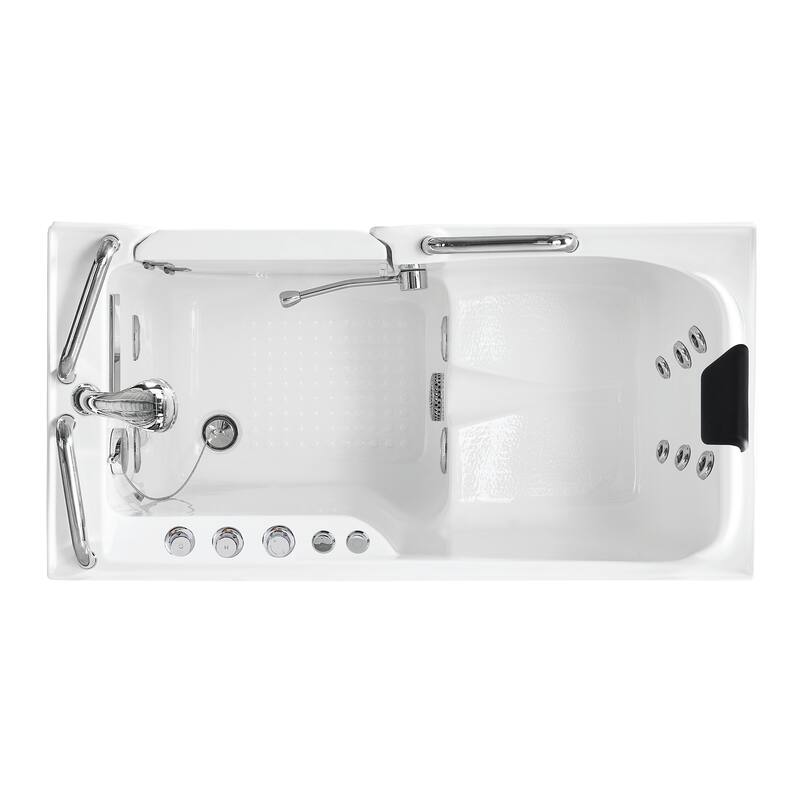 A&E Bath Oneal Alcove Walk-In Jetted Tub - 53-inch
