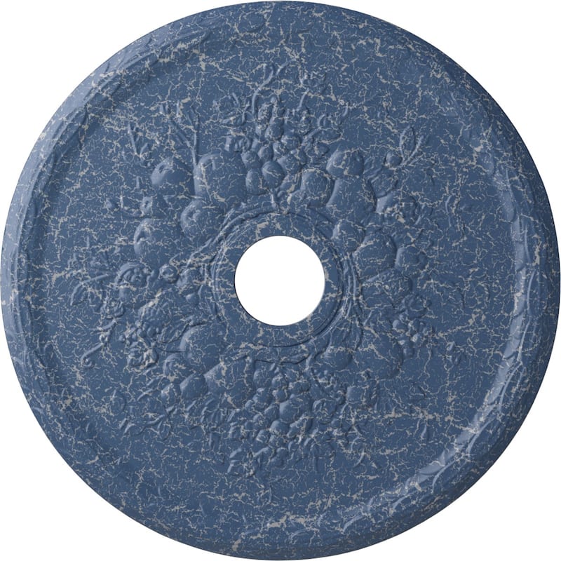 22 5/8"OD x 3 5/8"ID x 5/8"P Grape Ceiling Medallion