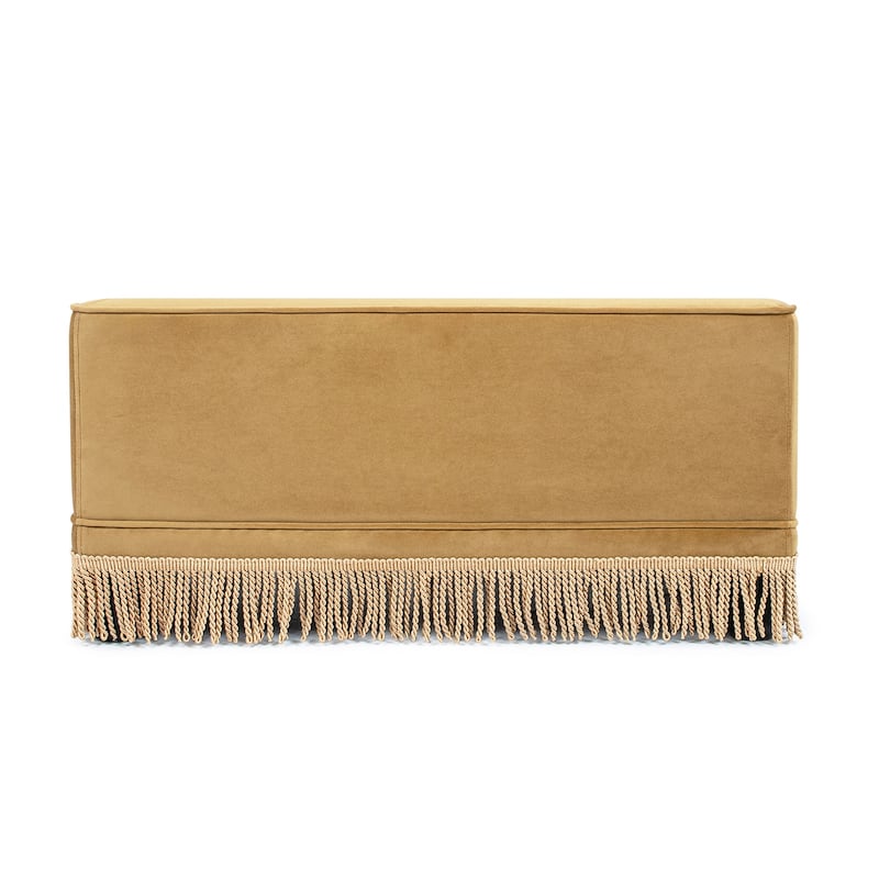 Jennifer Taylor Home Duchess 33" Medium Princess Pet Bed Sofa with Fringe Skirt