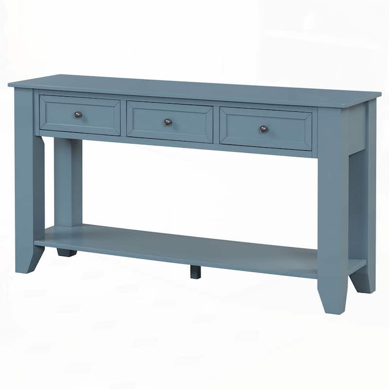 Entryway Console Table with Three Storage Drawers,