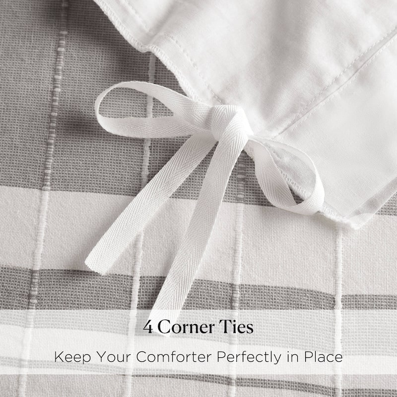 Harbor House Morgan 5 Piece Cotton Jaquard Duvet Set (Insert Excluded)