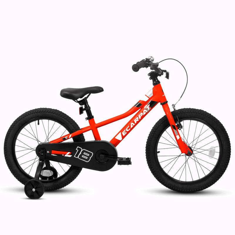 Kids' 18-Inch Bike - 1-Speed, For 3-5 Years, Removable Training Wheels, Baby Toys