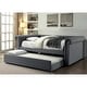 preview thumbnail 2 of 16, Furniture of America Filt Contemporary Daybed with Twin Trundle Set