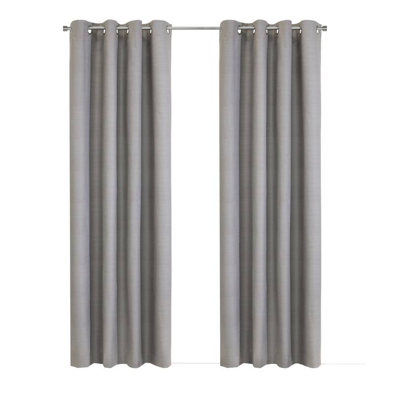 Mason Texture Printed Blackout Grommet Curtain Panel