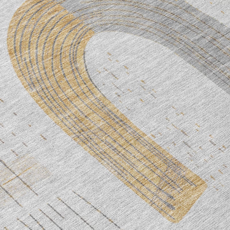 HomeRoots Geometric Transitional Rectangle Outdoor Rug