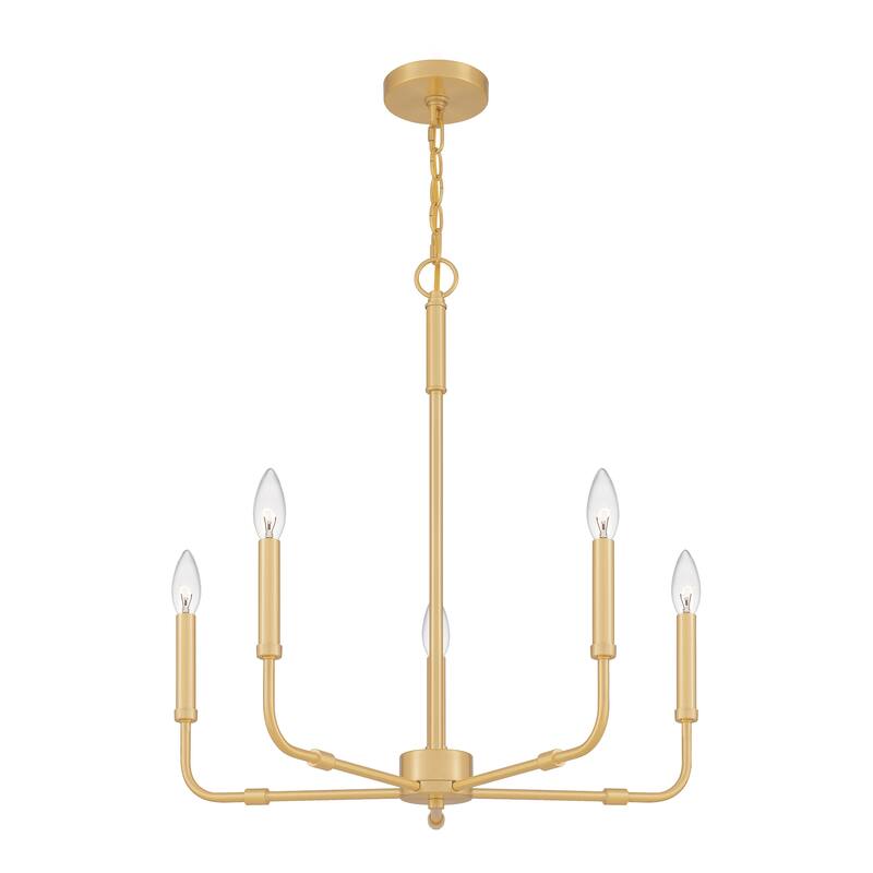Quoizel Abner Steel 5-light Chandelier