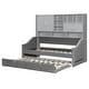 preview thumbnail 14 of 18, Convertible Twin Daybed with LED Armrests, Storage Shelving & Pop-Up Trundle by Harper&Bright Designs