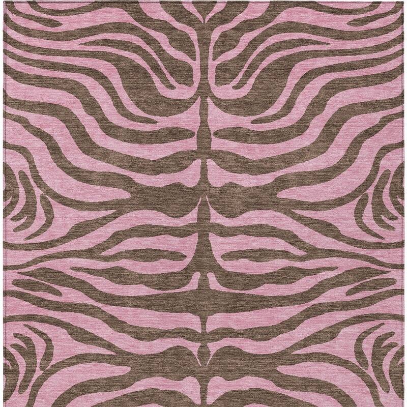 HomeRoots Animal Print Transitional Rectangle Outdoor Rug