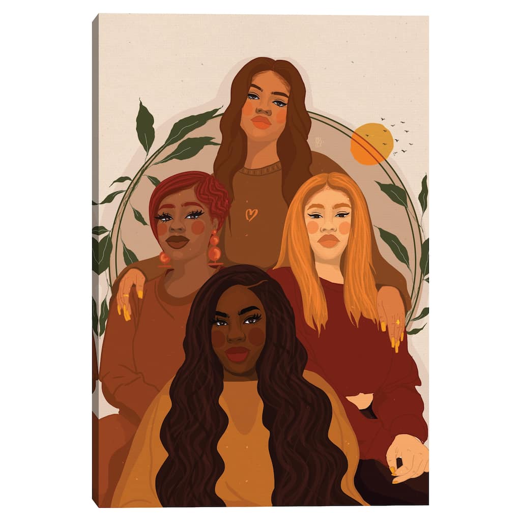 Girlfriends by Princella Canvas Art Print