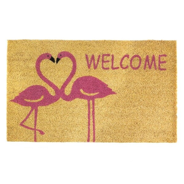 New Arriving Flamingo Love Welcome Mat