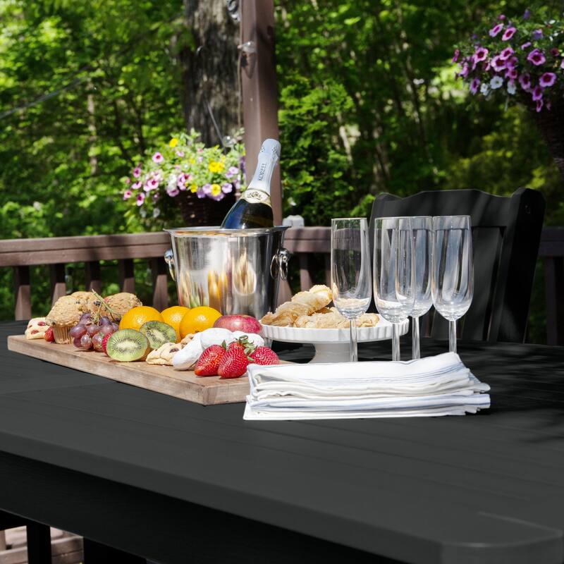 HIGHWOOD 7-Piece Outdoor Dining Set - 42" x 84" Table, Counter-height