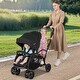 preview thumbnail 2 of 9, Babyjoy Sit & Stand Double Stroller with Adjustable Handle Bar - See Details