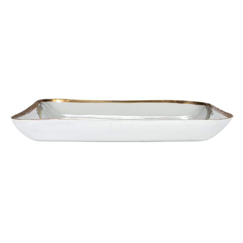 Abstract Enameled Metal Trays