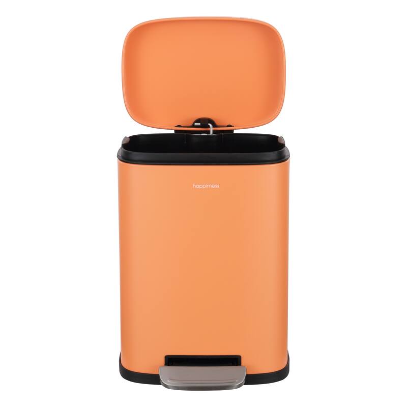 happimess 13-Gallon Trash Can with Soft-Close Lid and FREE Mini Trash Can
