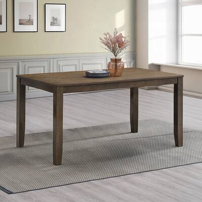 5 Piece Dining Table Set, Wood Kitchen Table Chairs Set, Small Dining Table Set with Rectangular Table & 4 Upholstered Chairs
