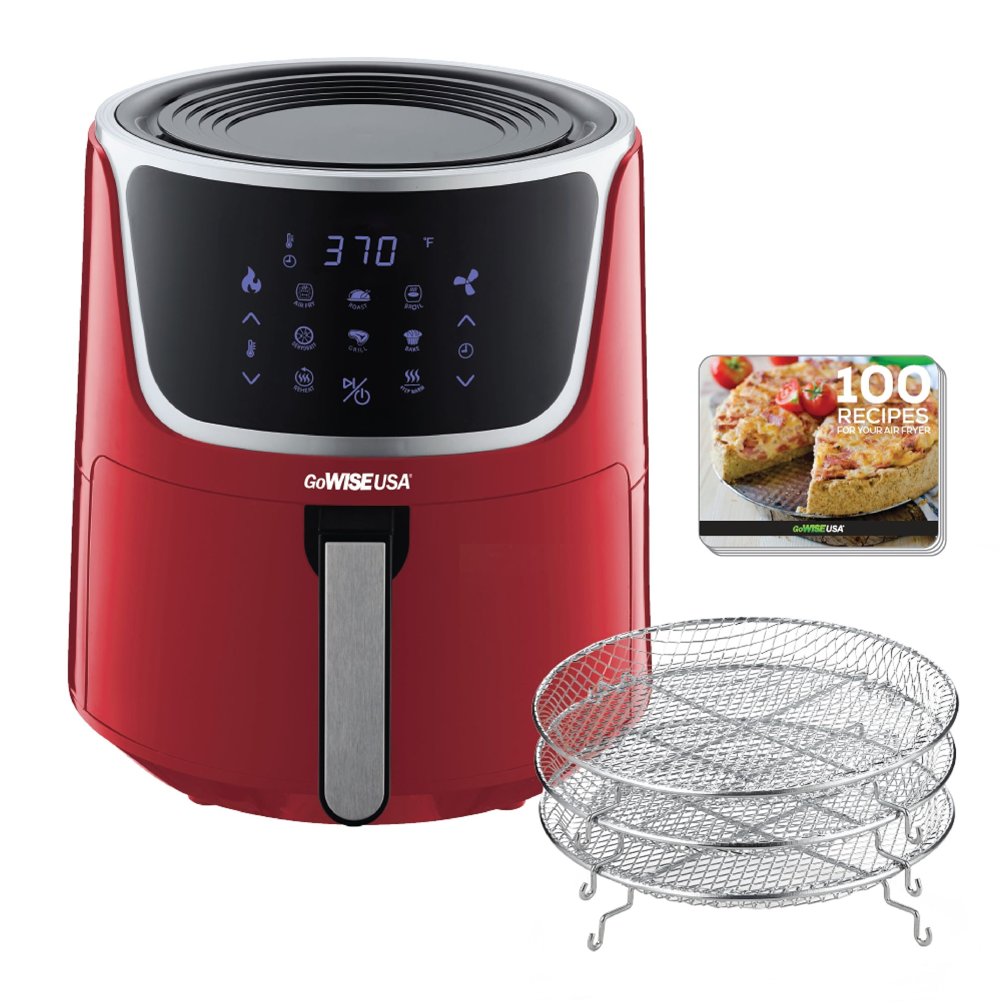 GoWISE GW22956 7-Quart Electric Air Fryer with Dehydrator and