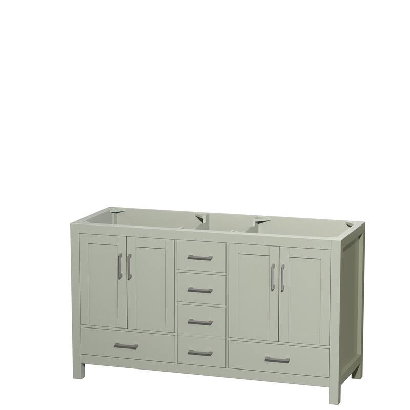 Wyndham Collection Sheffield Double Vanity Cabinet