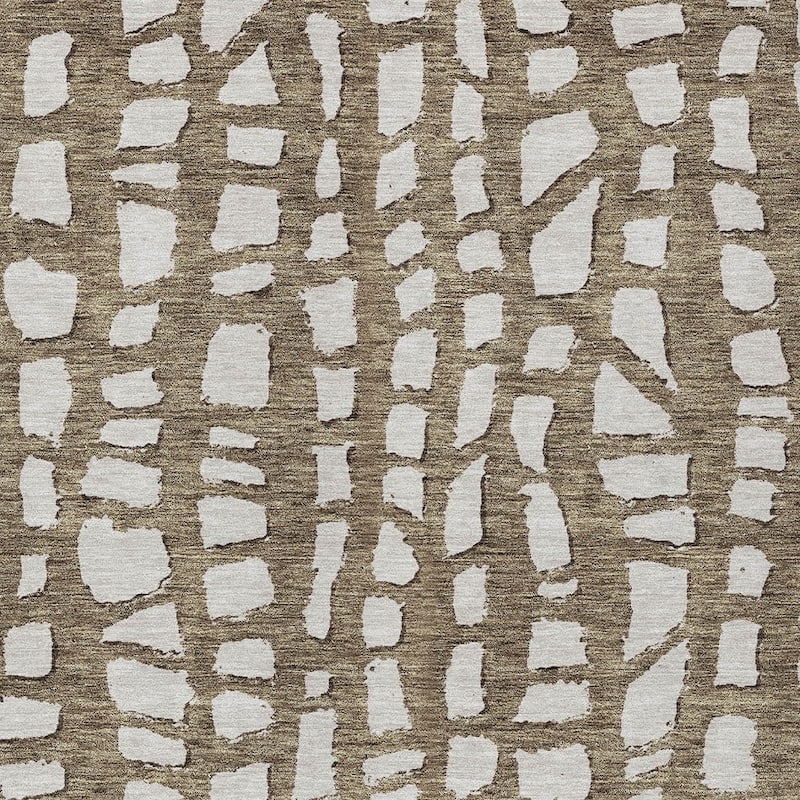 HomeRoots Abstract Transitional Rectangle Outdoor Rug