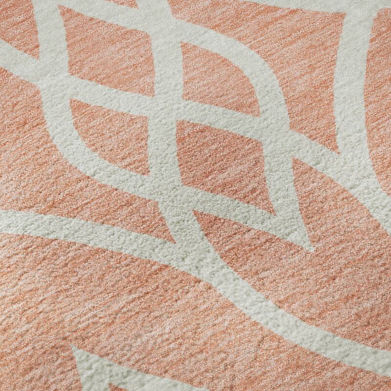 Premium Washable Super Soft Transitional Scroll Mayfield Rug