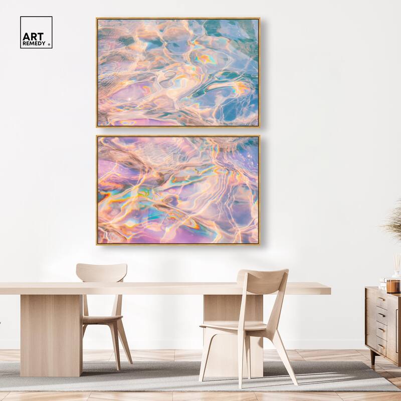 Metallic Drift II Canvas Set of 2 by Art Remedy