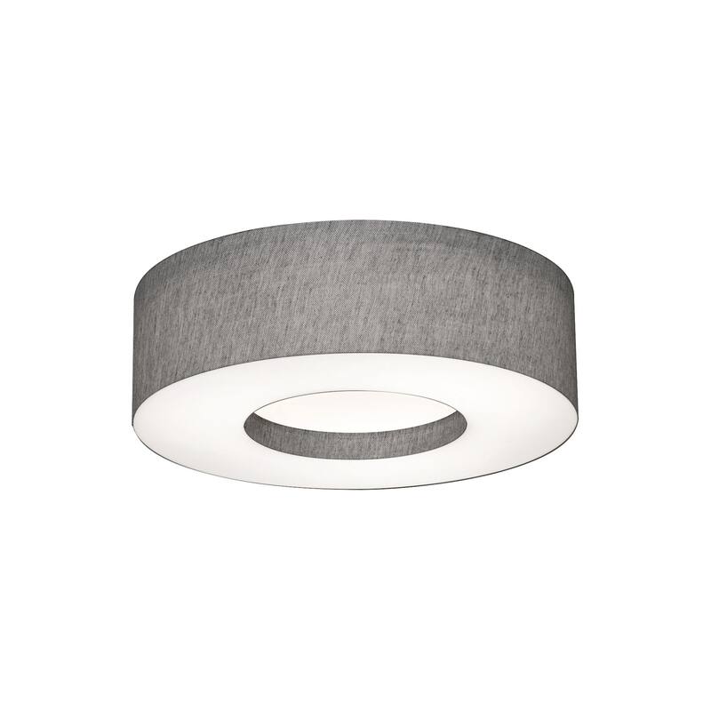 AFX MCF1932LAJUD Montclair 20" Wide Flush Mount Drum Ceiling Fixture - Grey