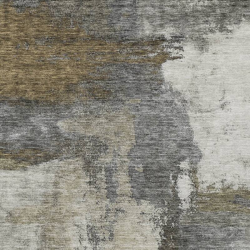 HomeRoots Abstract Transitional Rectangle Outdoor Rug