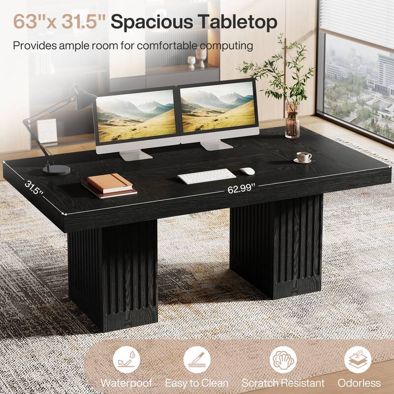 63-Inch Modern Office Computer Desk