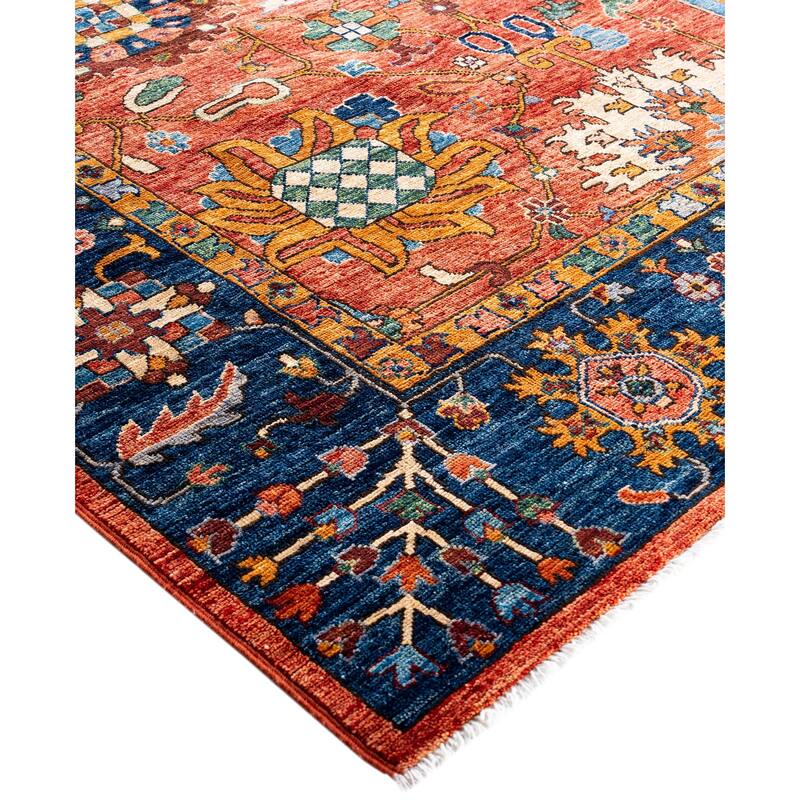 Serapi One-of-a-Kind Hand-Knotted Area Rug - Red - 9' 11" x 13' 8"