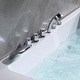 preview thumbnail 11 of 10, 71 in. x 47 in. Alcove Whirlpool Bathtub Hydrotherapy Jetted SPA Bath in White