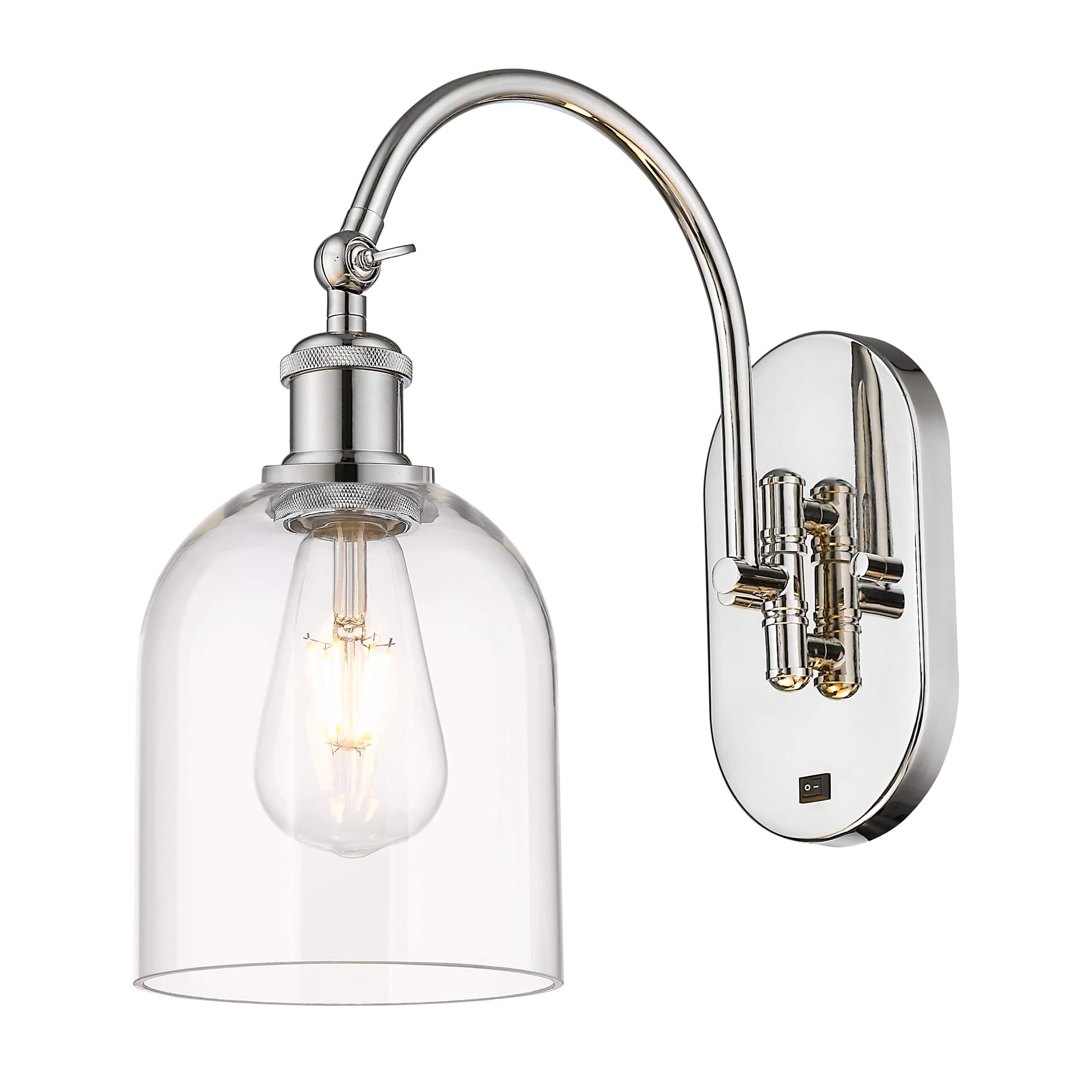 Option Clear Shade / Polished Nickel