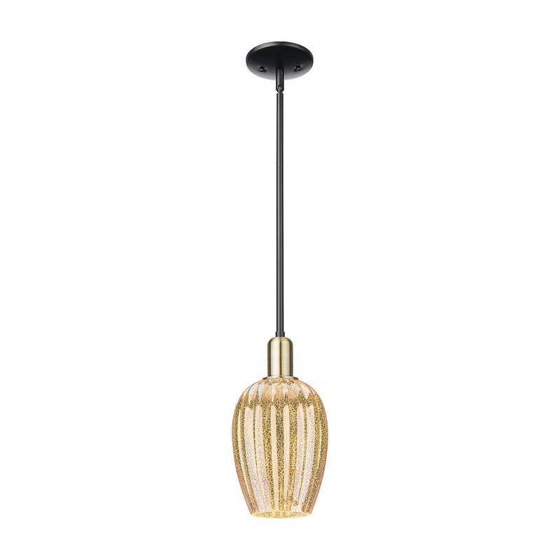 Innovations Lighting Downtown Urban - Preston - 1 Light 6" Flute Shade Stem Hung Mini Pendant