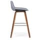 preview thumbnail 90 of 147, WYNDENHALL Cacey Mid Century Modern Bentwood Counter Height Stool (Set of 2) - 20.7'' x 21.1'' x 36.6