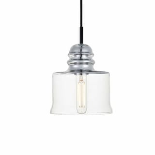 Elegant Lighting Kenna Single Light 7" Wide Mini Pendant with Clear