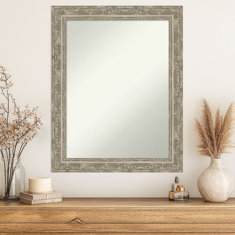 Filigree Non-Beveled Framed Wall Mirror
