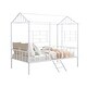 preview thumbnail 12 of 13, Metal Twin-Size Loft Bed with House Design