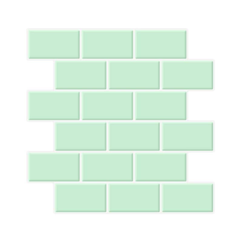 Art3d 10-sheet Subway Tiles Peel and Stick Backsplash for kitchen（thicker design）