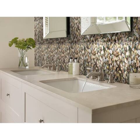 Apollo Tile 5 pack Beige And Brown 11.8-in. x 11.8-in. Polished Mother of Pearl Mosaic Tile (19.34 Sq ft/case)