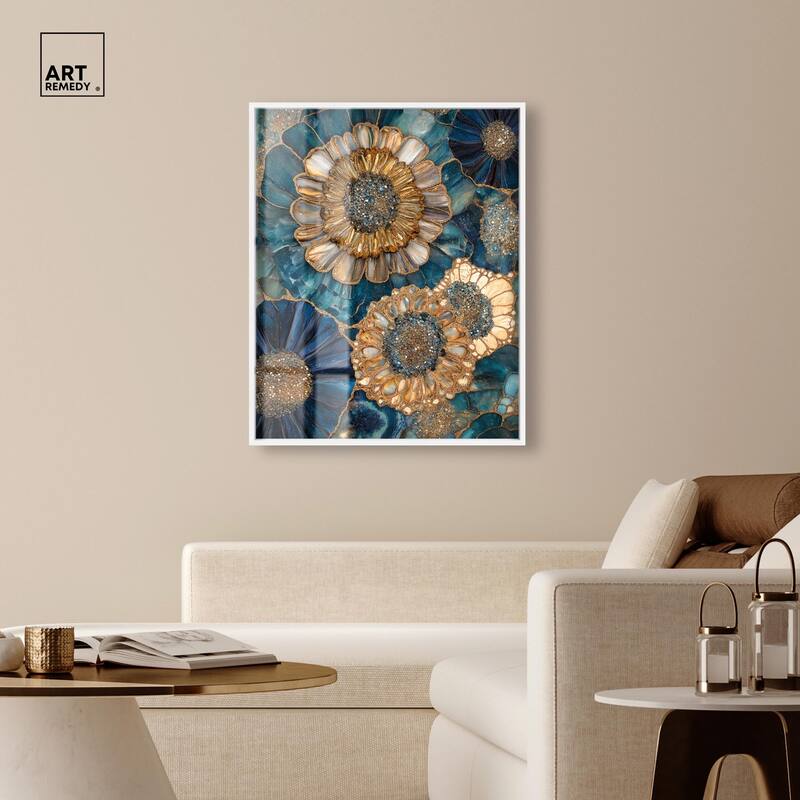 Opulent Geode I Shadowbox by Art Remedy