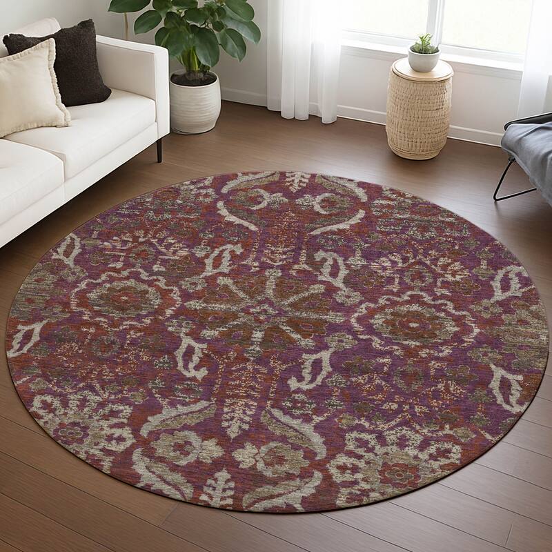 Machine Washable Indoor/ Outdoor Global Firestone Chantille Rug