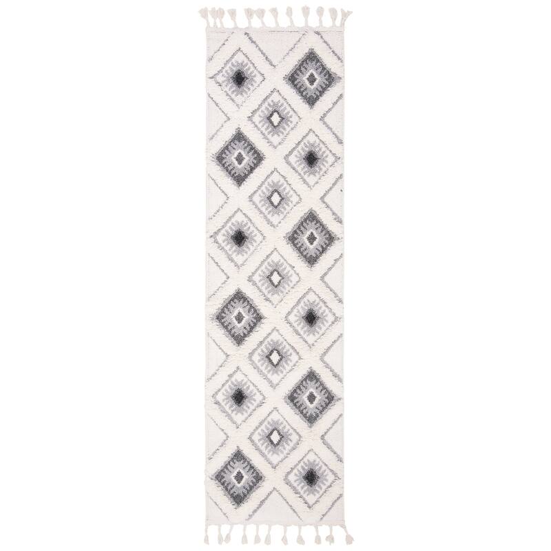 SAFAVIEH Moroccan Tassel Shag Nanke 2-inch Thick Rug