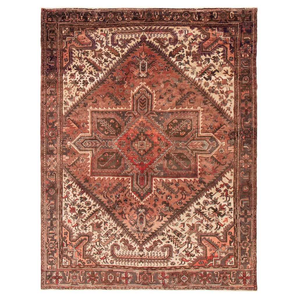 ECARPETGALLERY Hand-knotted Sarabi Copper Wool Rug - 7'9 x 10'0