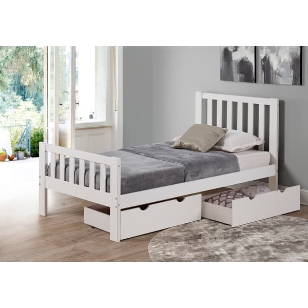 slide 2 of 7, Alaterre Under Bed Storage Organizer Drawers, Set of 2 White