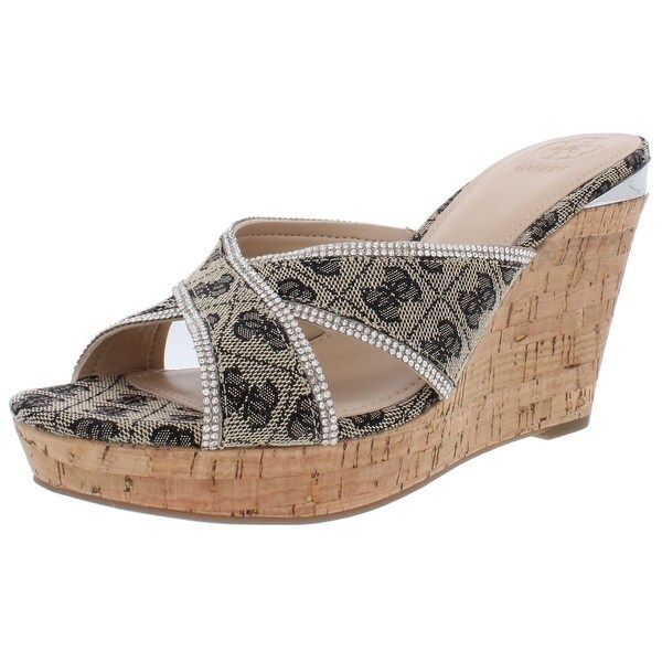 guess women's wedge sandals