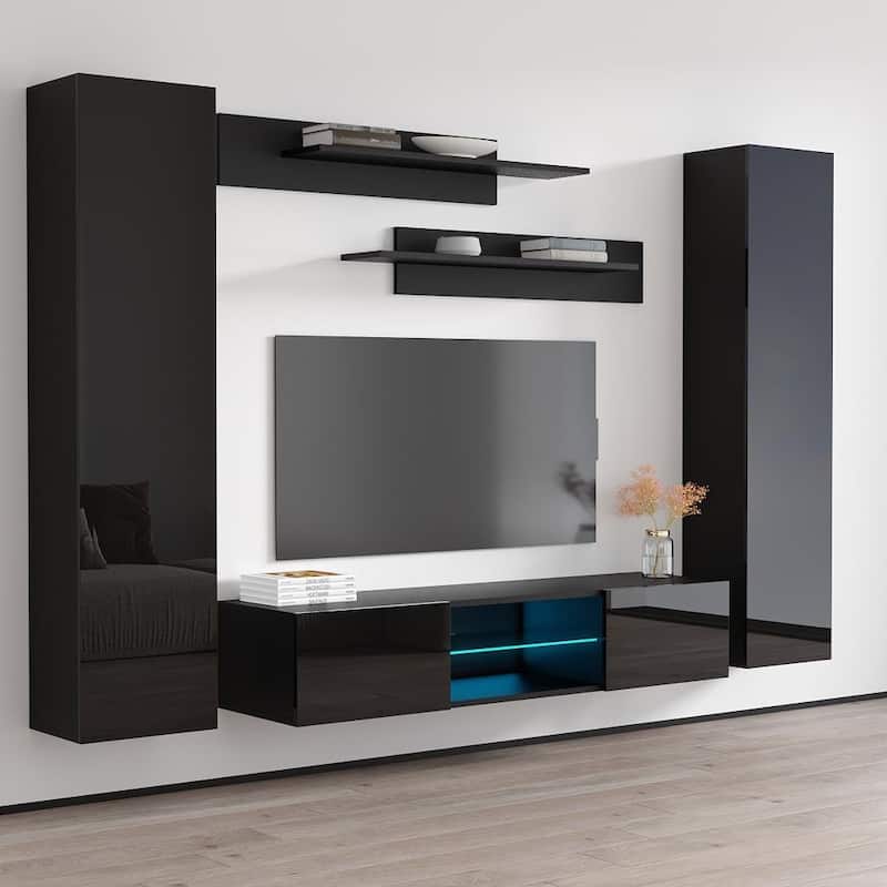 Fly AB1 33TV Wall Mounted Floating Modern Entertainment Center