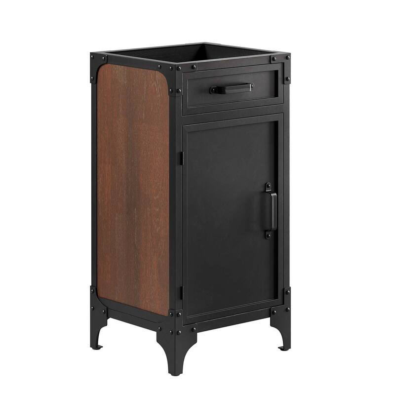 Steamforge 18" Bathroom Vanity Cabinet (Sink Basin Not Included) - Walnut